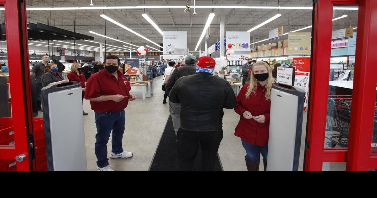 Photos Grand reopening for Staples store in Peterborough