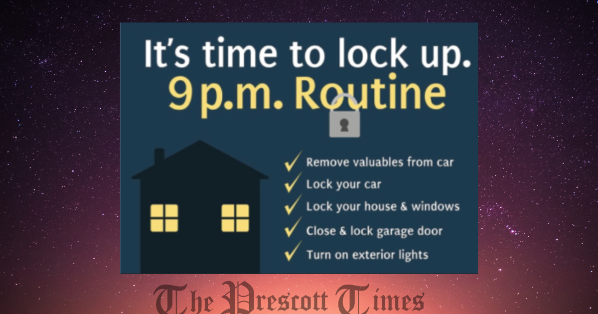 Prescott Valley Police Promote '9PM Routine' for Enhanced Home and ...
