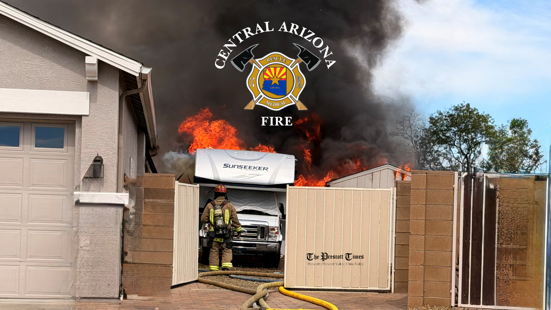 Central Arizona Fire and Medical Authority Crews Stop Prescott Valley ...