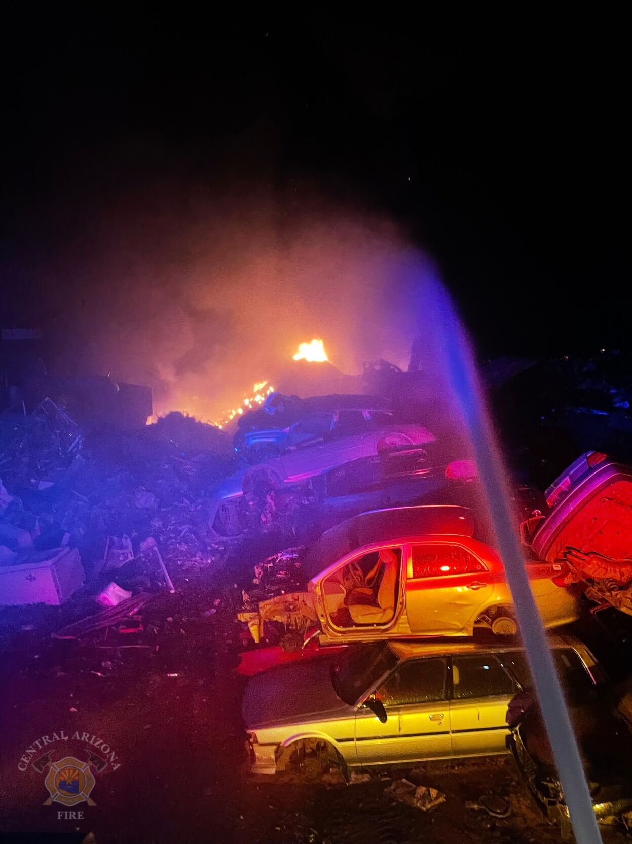 Vehicle Fire at UPickIt Salvage Yard Successful Containment and No