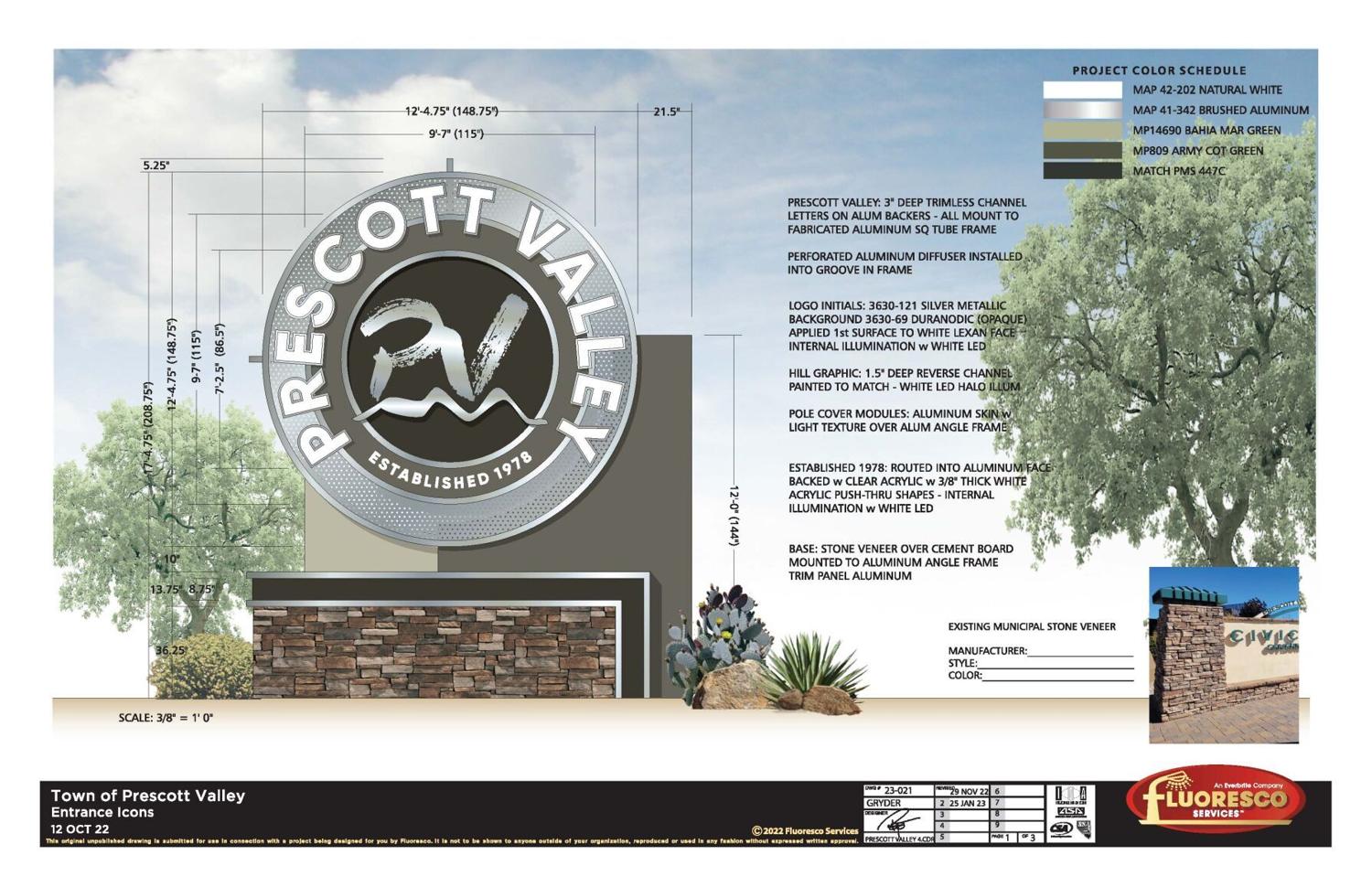 Prescott Valley Council Awards Contract For Monument Entrance Signs Prescott Valley Times 7407