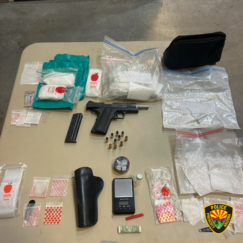 Prescott Police K9 Unit and PANT Team Arrest Suspect for Narcotics and