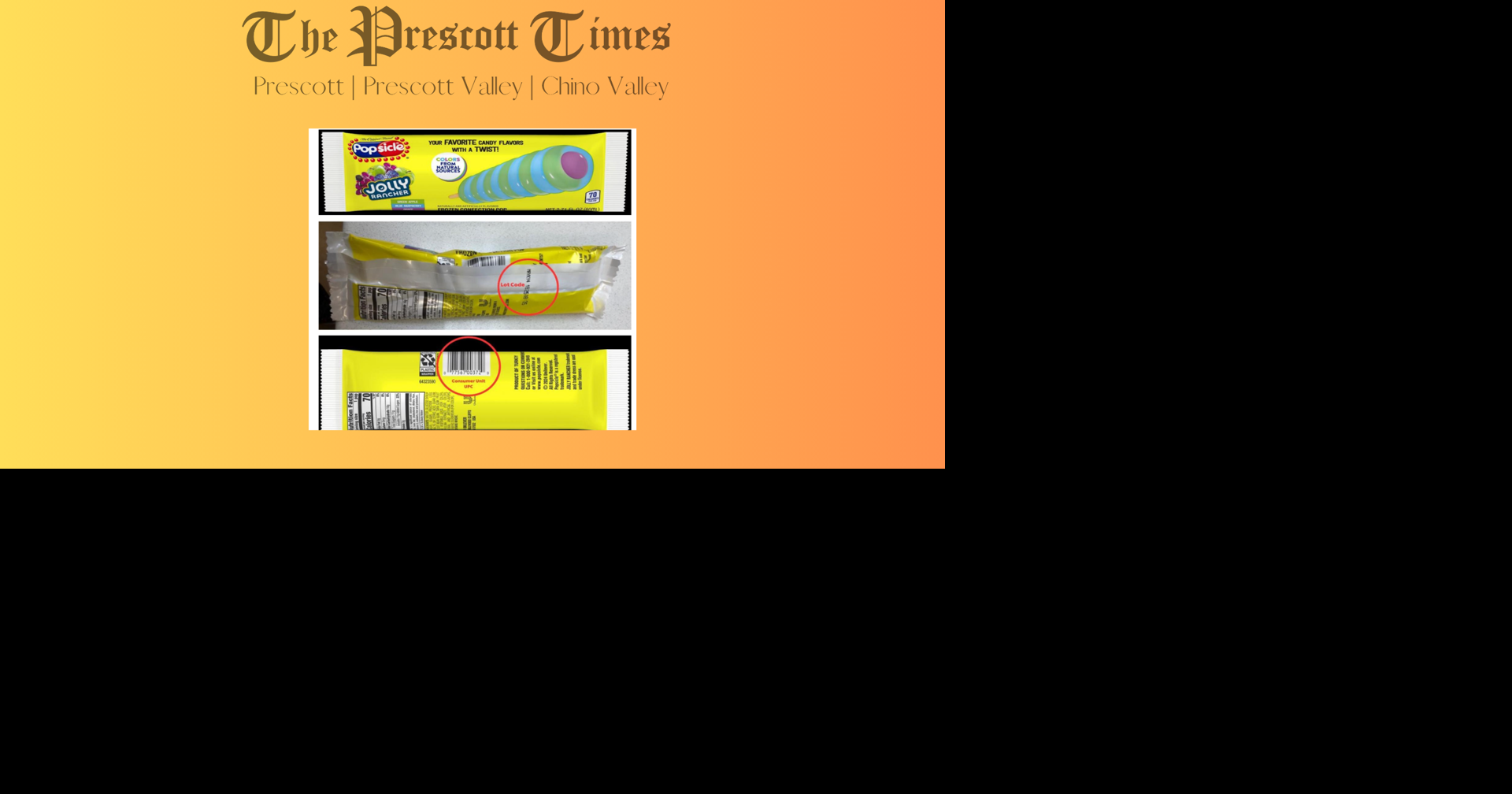 Unilever Recalls Popsicle Jolly Rancher Frozen Pops Due to Undeclared ...