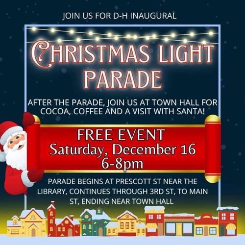 DeweyHumboldt Shines Bright Inaugural Christmas Light Parade