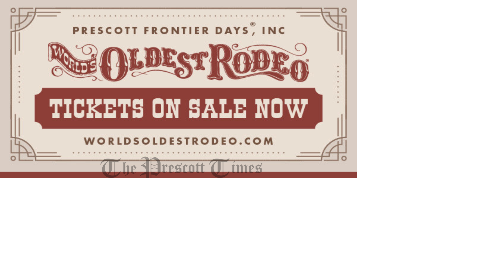 PRESCOTT FRONTIER DAYS®, INC – WORLD'S OLDEST RODEO® ANNOUNCE TICKETS ...