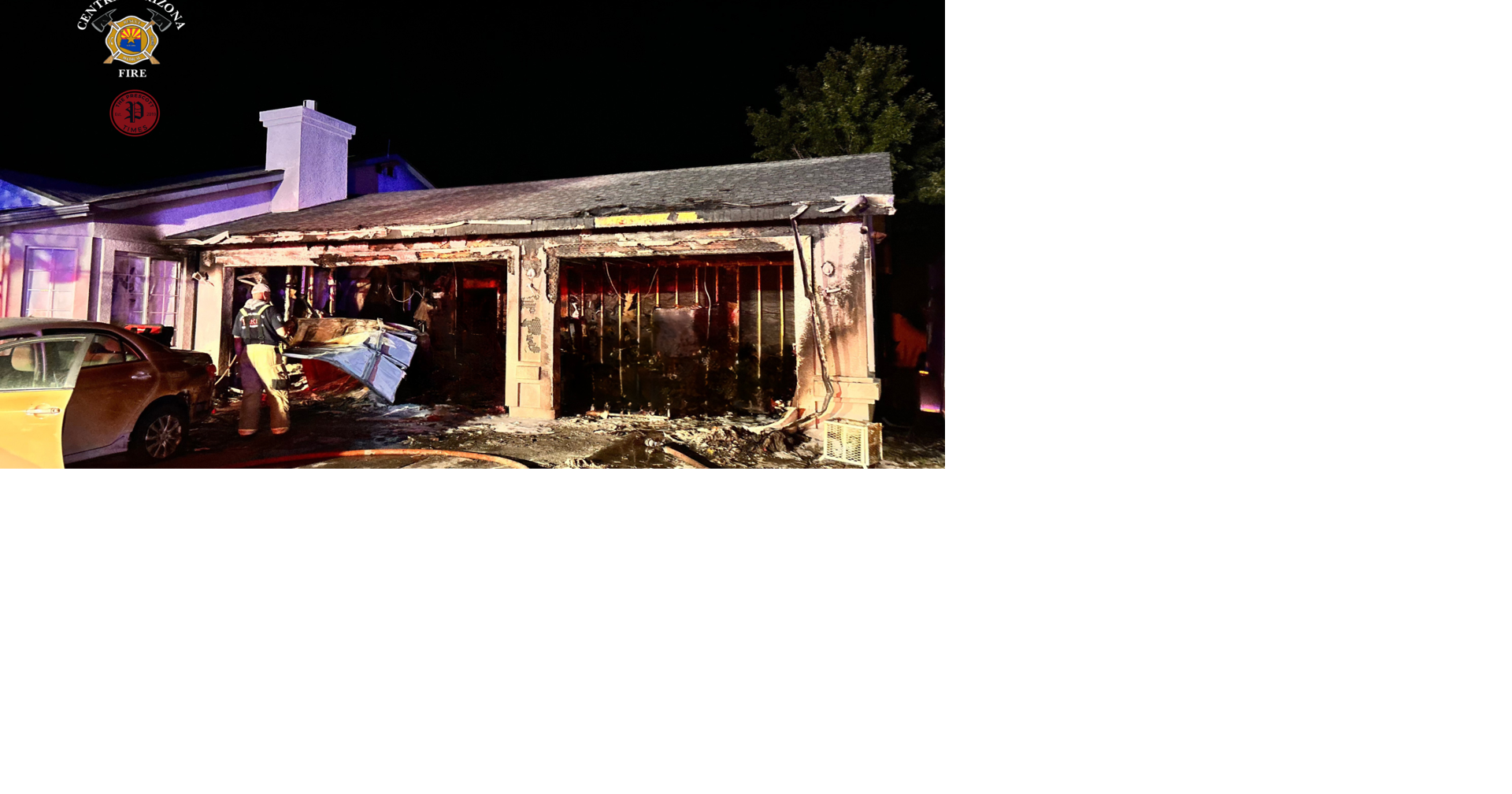 CAFMA Quickly Contains Prescott Valley Garage Fire – Family and Pets ...