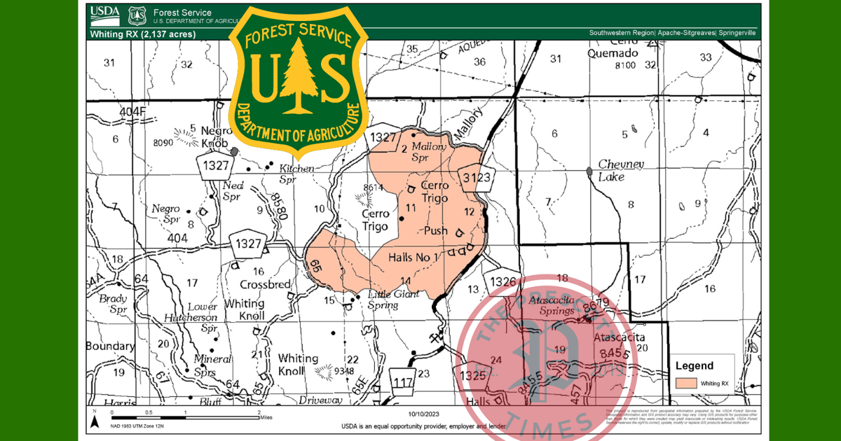 Springerville Ranger District plans Whiting prescribed fire | Prescott ...