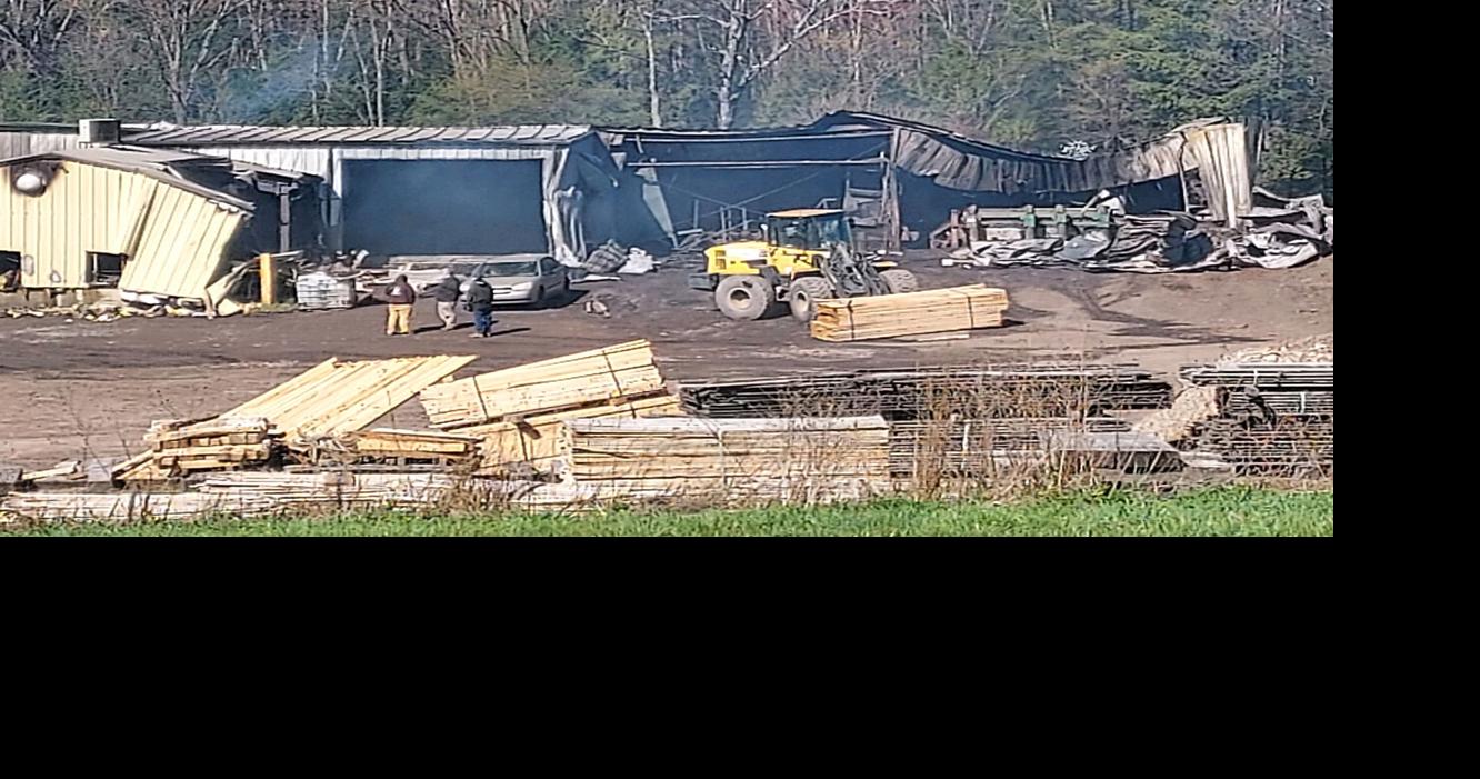 Firefighters from two counties battle twoalarm blaze at former Walker