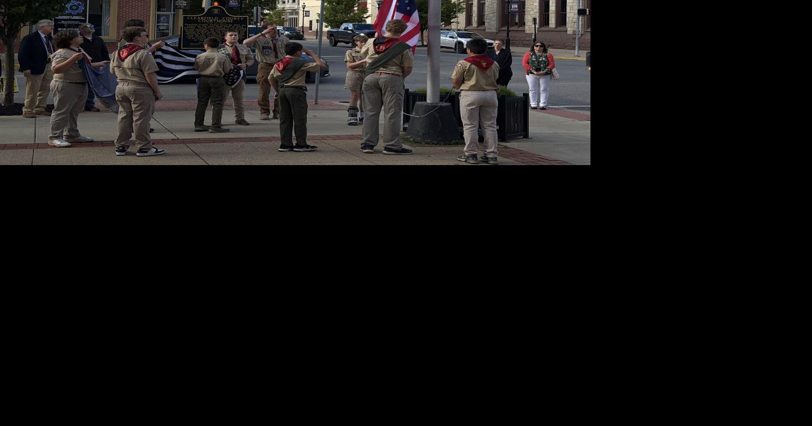 Boy Scouts perform special flag raising ceremony at Clearfield County ...