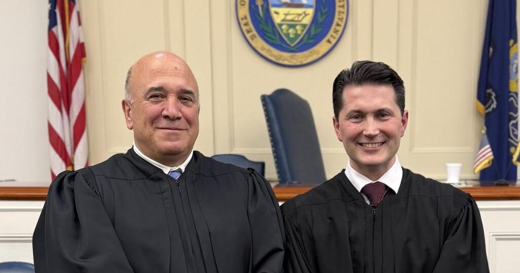 Maines sworn in as judge, Cherry takes the reins as president judge ...