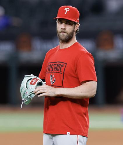 Phillies' Bryce Harper is preparing to play first base in 2023