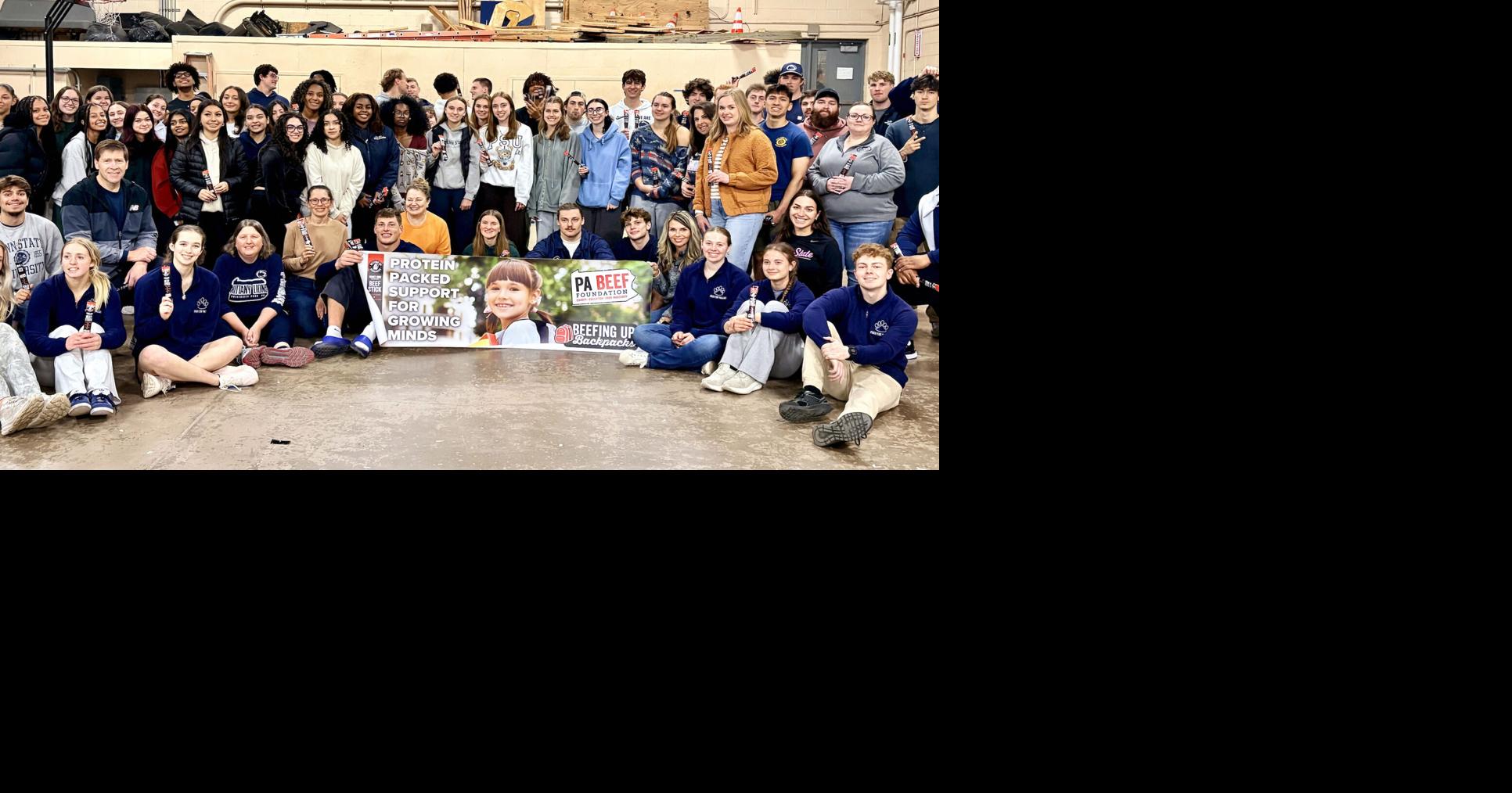 Penn State students, athletes, farmers, community leaders unite through 'Beefing Up Backpacks'