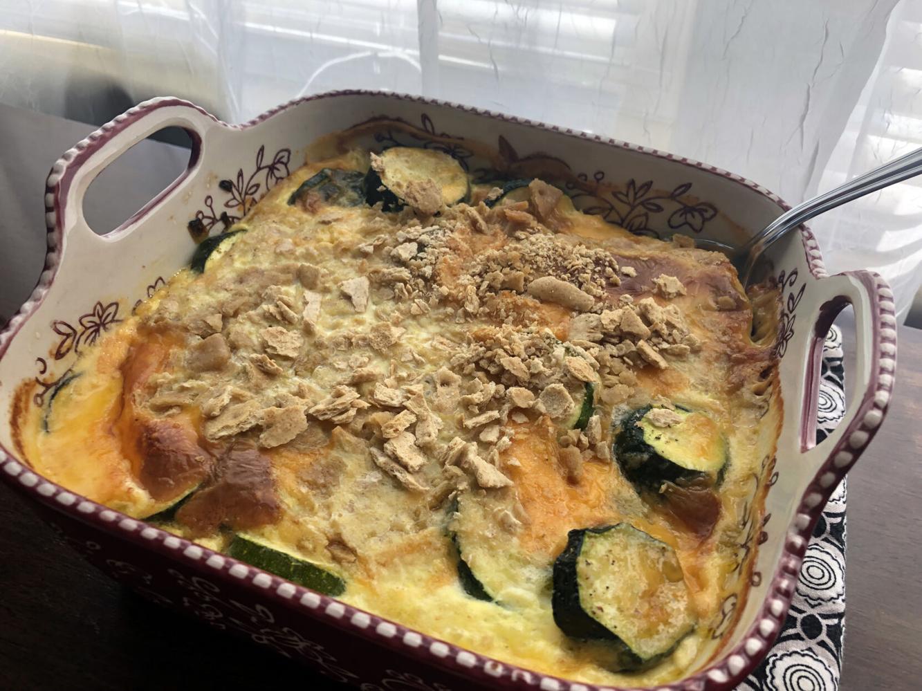 Cheesy Squash and Zucchini Casserole