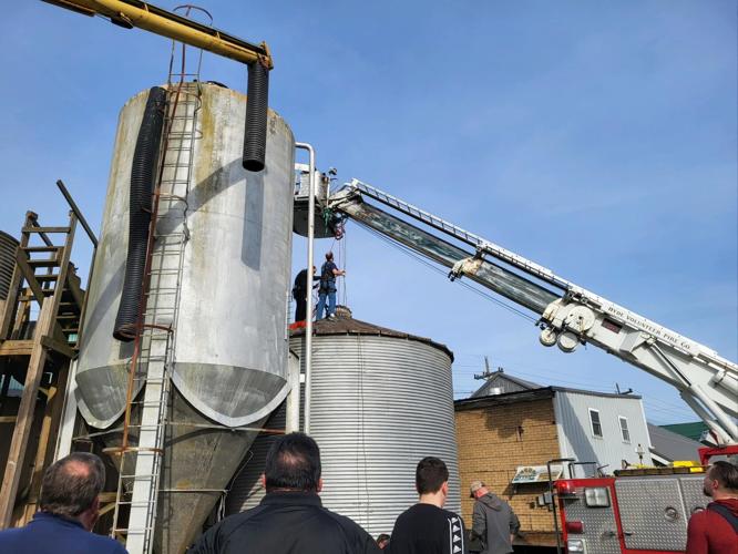 Rescuers free man trapped inside Curwensville grain bin News