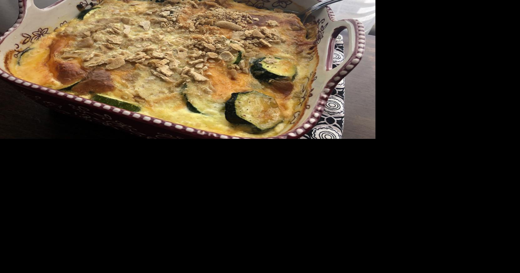 Use end of summer squash or zucchini in succulent Squash Casserole ...