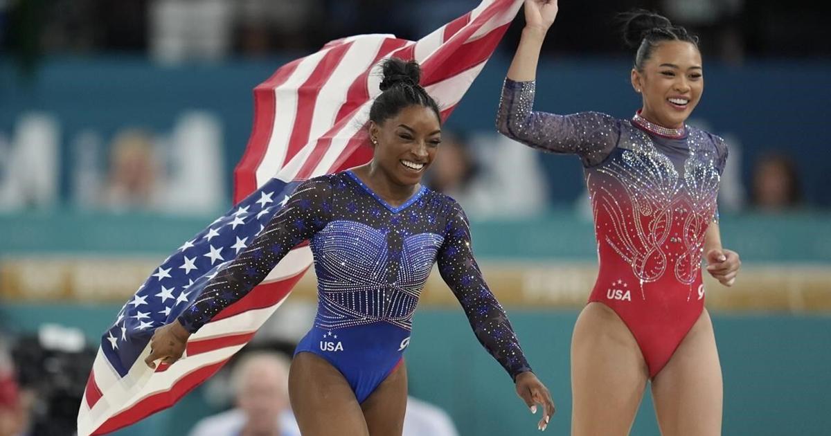 Simone Biles makes history with second allaround Olympic gymnastics Simone Biles makes history with second allaround Olympic gymnastics