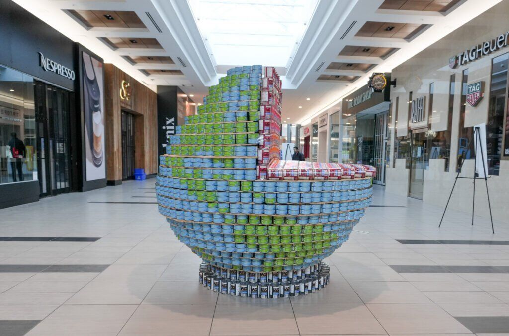 Food becomes art in annual Canstruction event for food bank