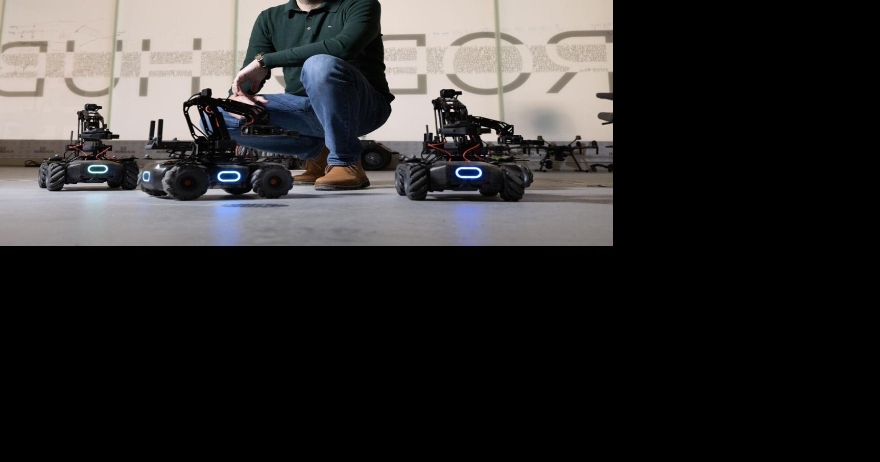 The robots extract key features from classical compositions and translate them to specific colours to create original, unique artworks