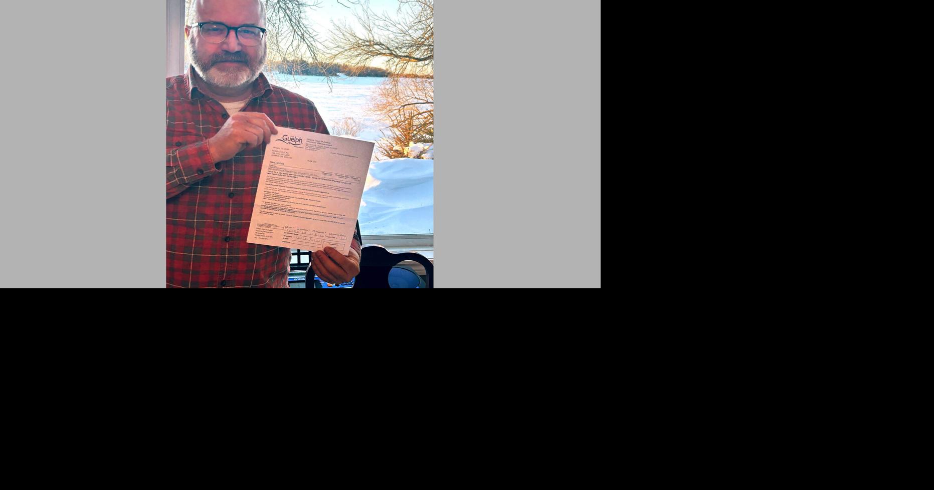 Ron Klicka received a final warning letter for an unpaid parking ticket from 1987, sparking amusement and speculation on his part.