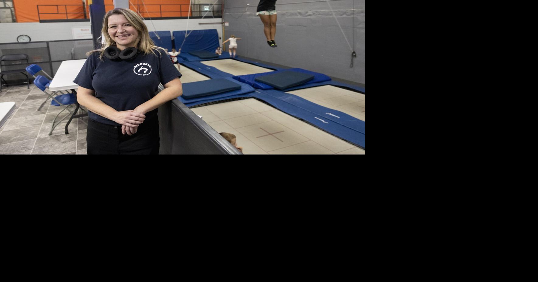 The building’s rare 40-foot ceilings are giving athletes more room to train safely and reach new heights.