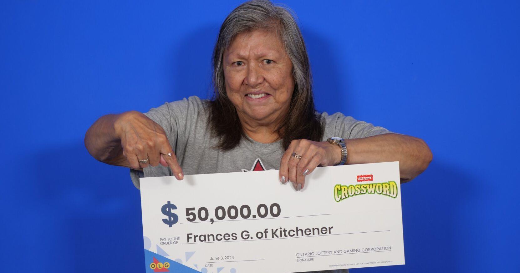 Kitchener woman 'shocked' by second Crossword lottery win - Vimarsana News