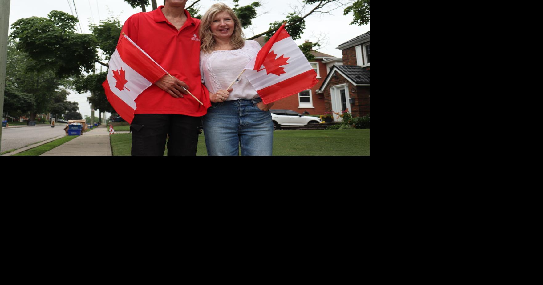 Every Canada Day, a Preston neighbourhood wakes up to Canada flags decorating their streets. 