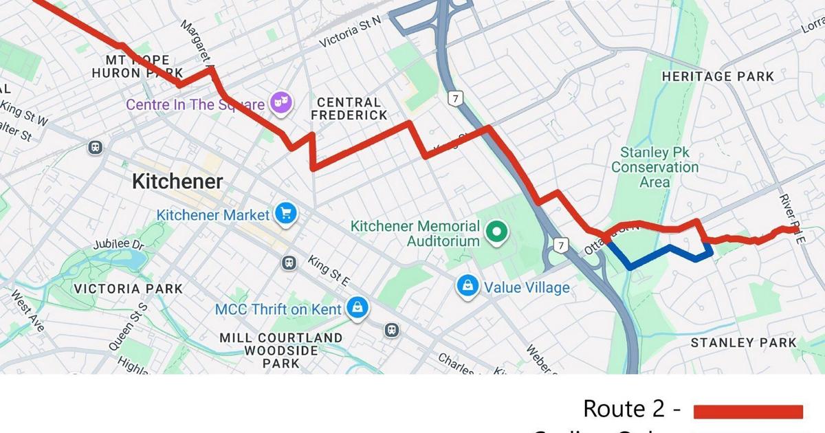 Go Kitchener Rout Map Kitchener wants feedback on new active transportation route