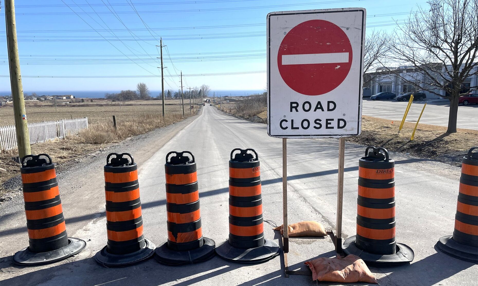 Road construction in Waterloo including Courtland Ave E and