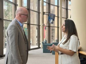 Secretary of State for combatting crime visits