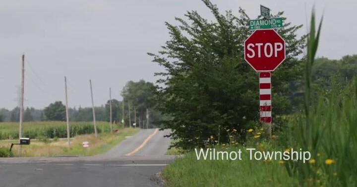 The Record’s photographer was at an intersection in Wilmot Township reporting on the dangers of driving on rural roads when a car blew through a stop sign.