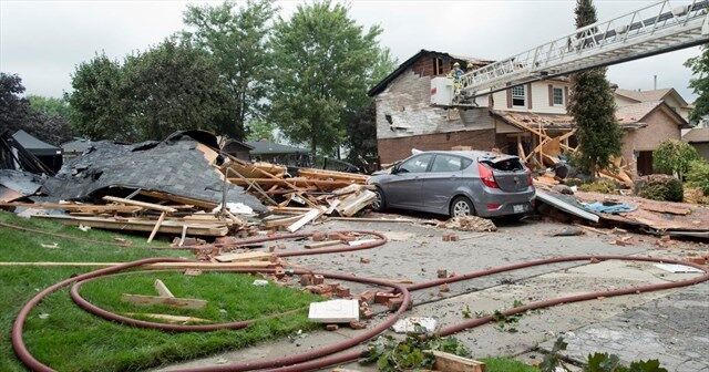 Explosion shatters home