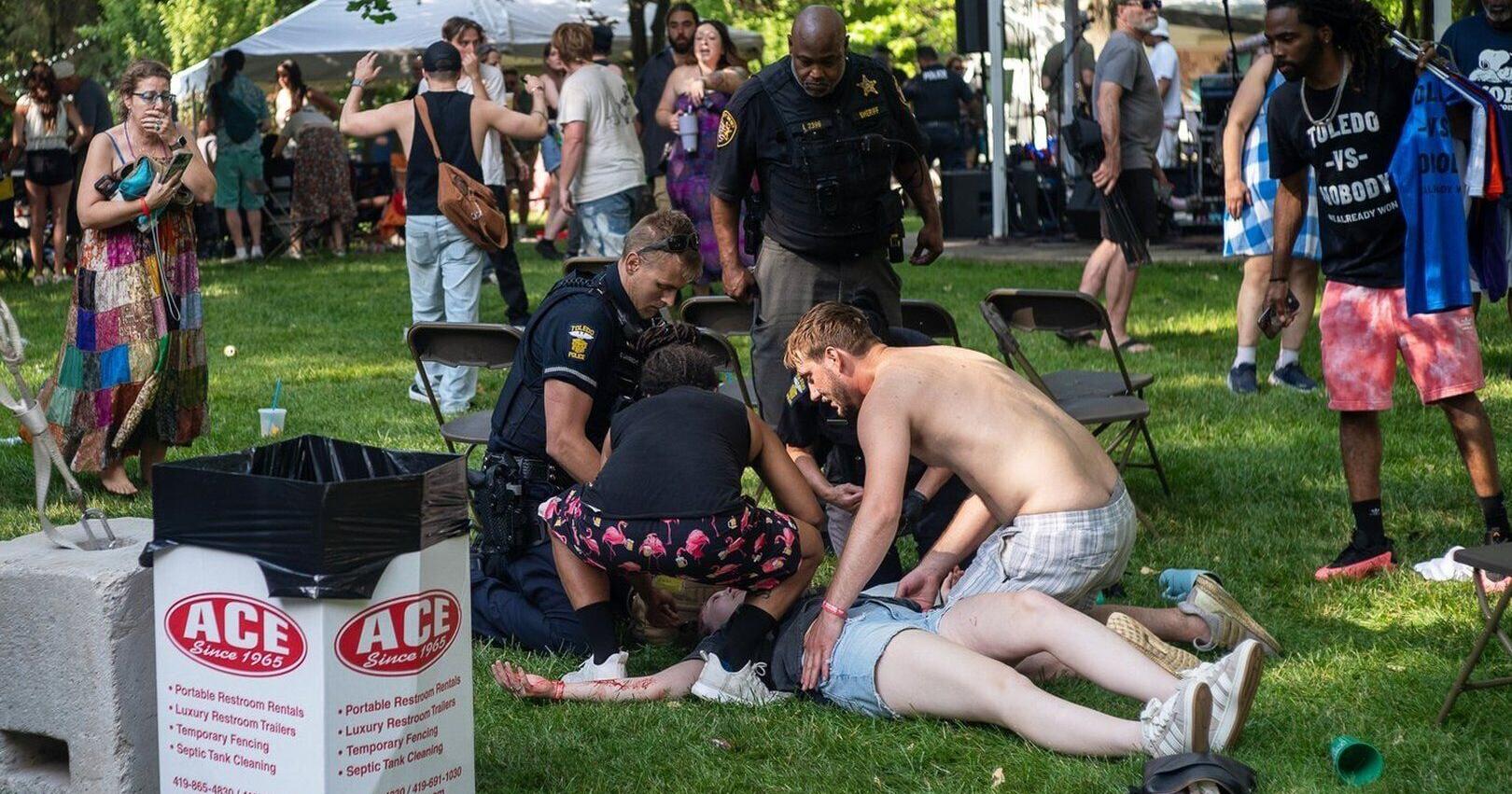 Police arrest another suspect at a Ohio festival shooting that wounded 12