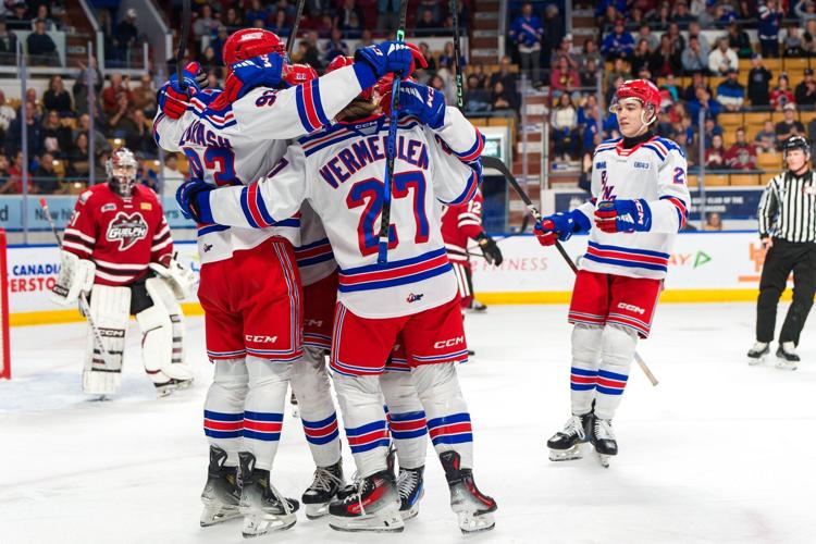 Grinders getting it done for the Kitchener Rangers.