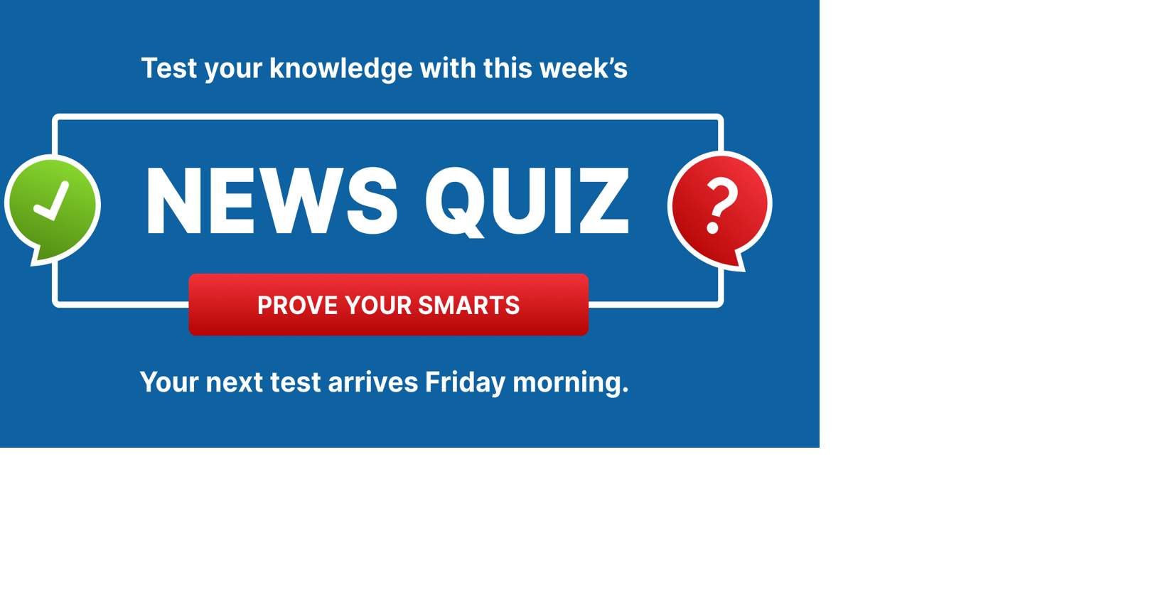 Test your knowledge of Waterloo news with a new weekly quiz