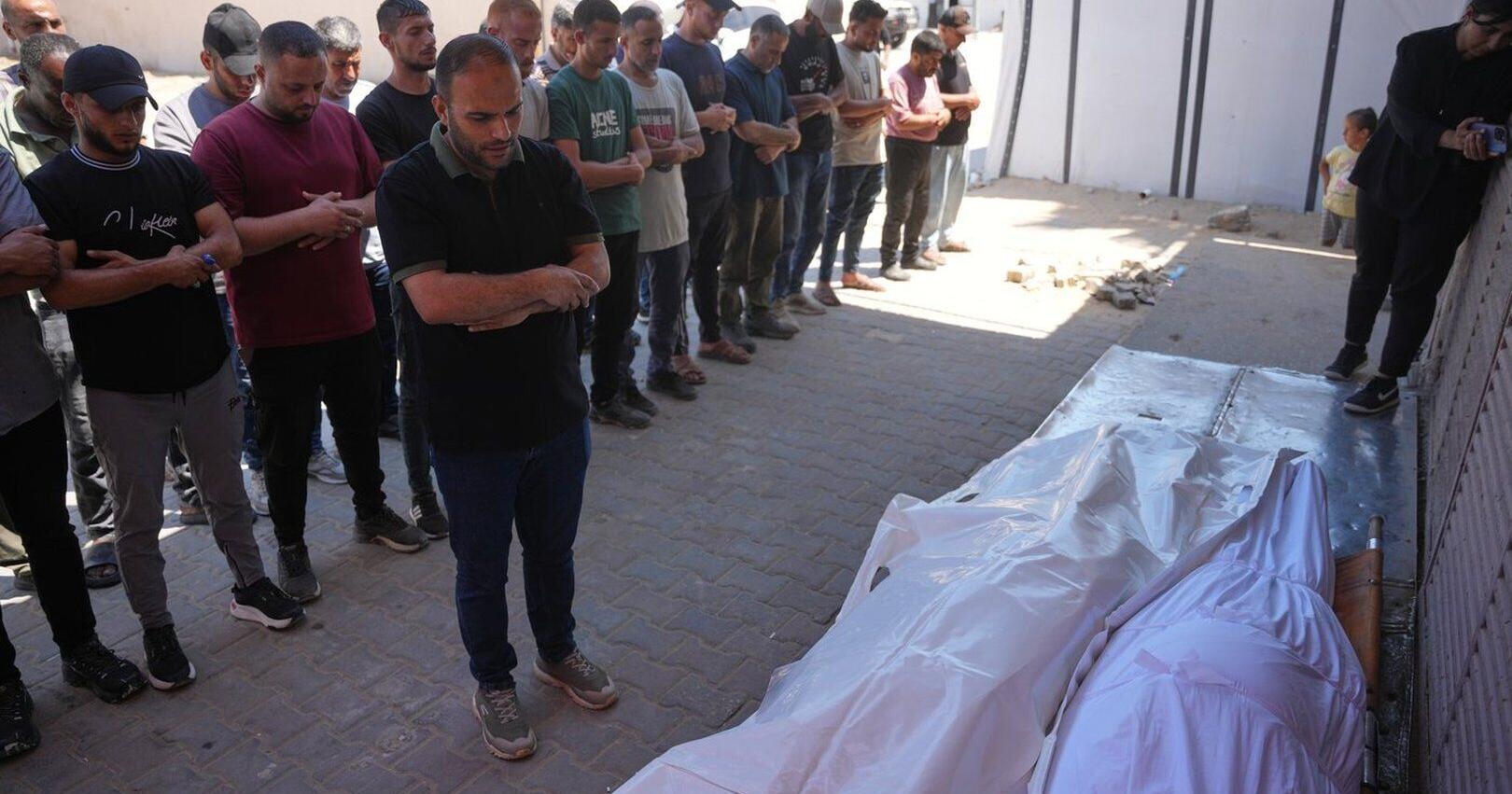 Israeli drone strike kills Palestinian siblings in a Gaza tent camp