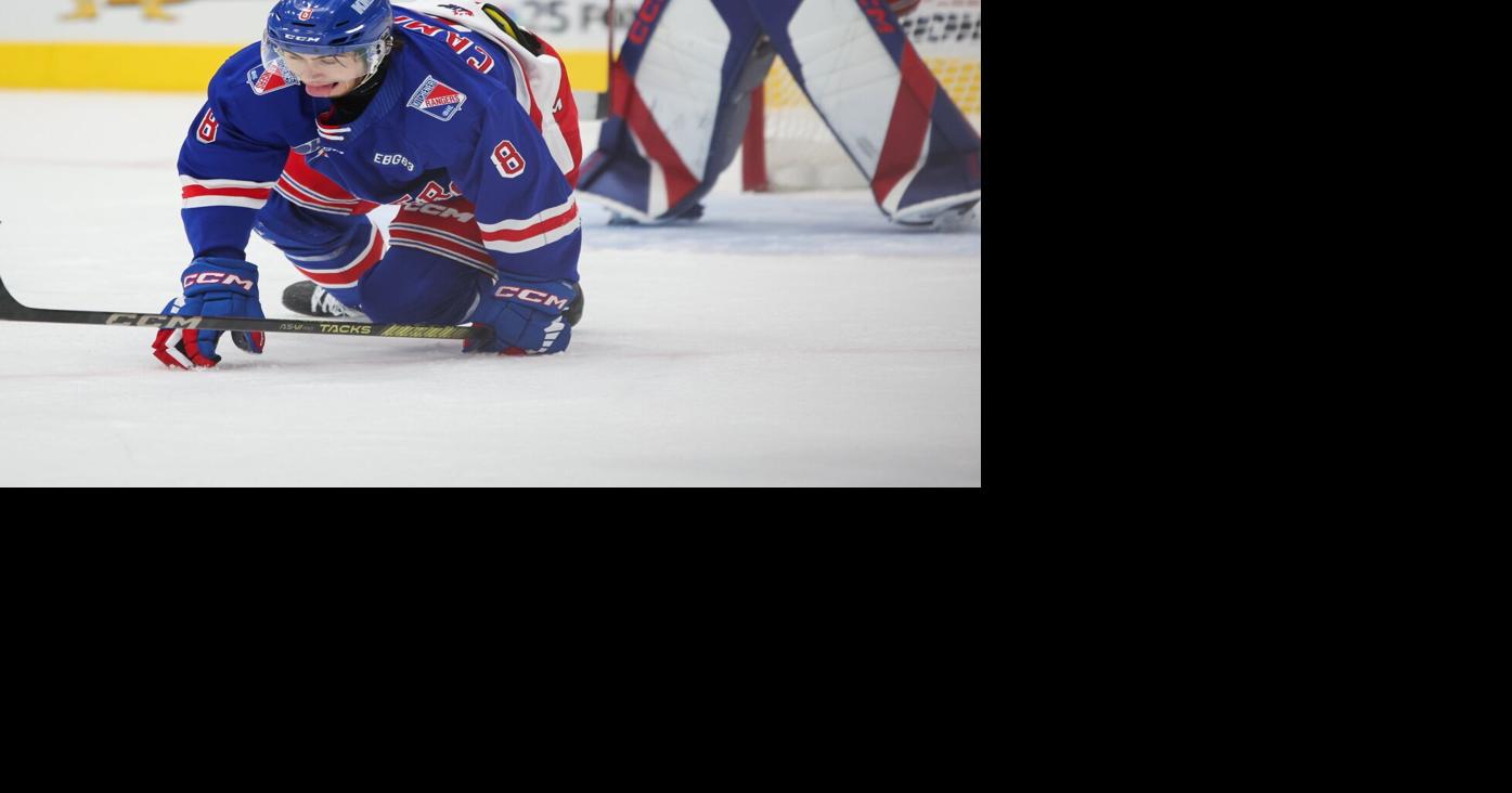 Carson Campbell puts his body on the line for the Rangers