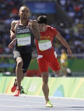 Canada's Andre De Grasse advances to men's 100m semifinal at