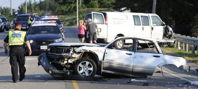 Driver walks away from spectacular crash: car torn in half along King ...