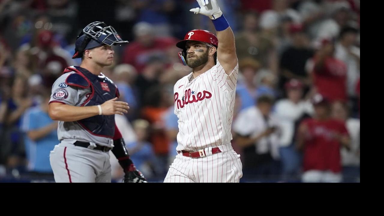 Slugger Bryce Harper out of lineup with back spasms; day to day for NL wild  card-leading Phillies