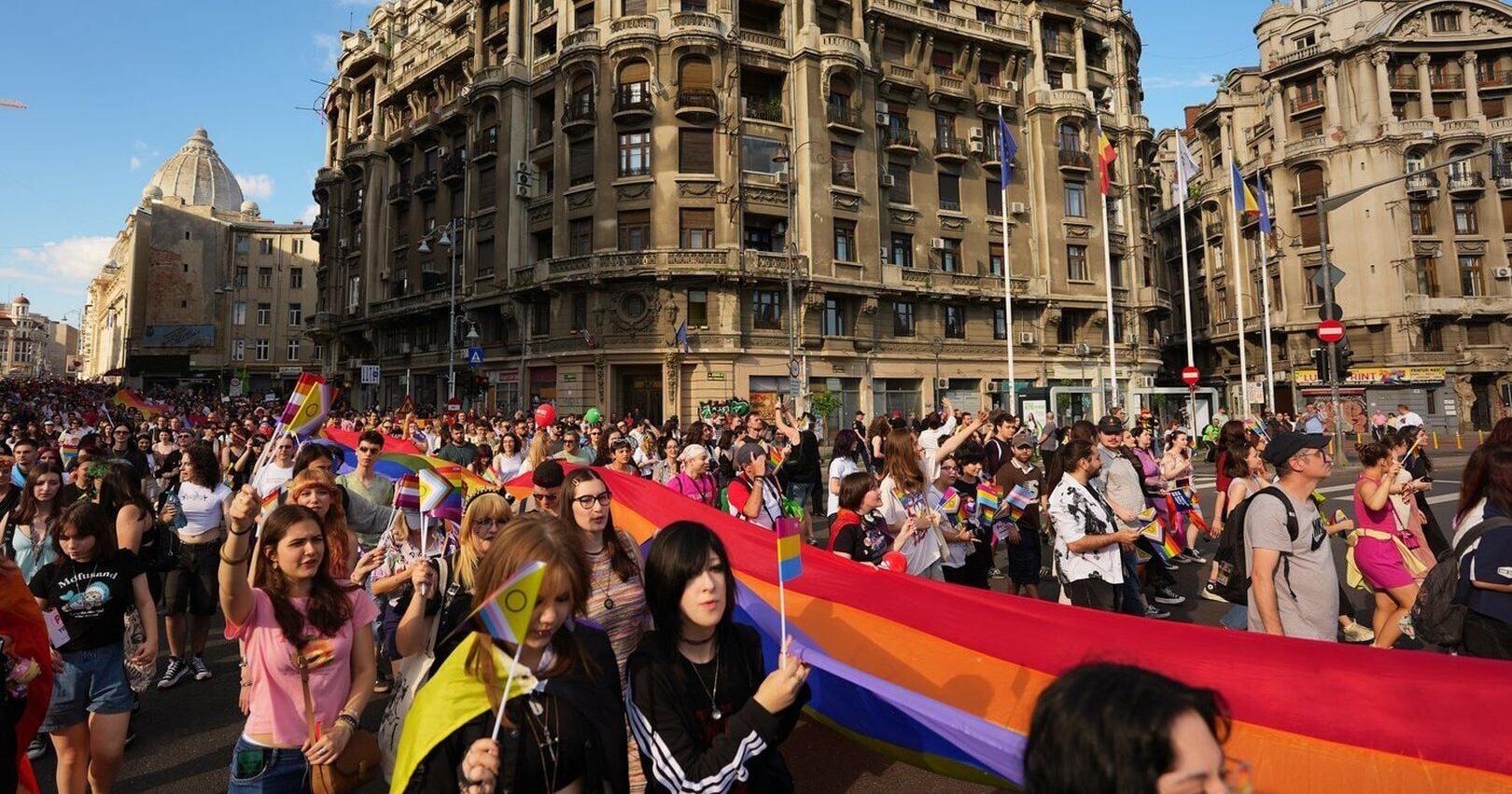 Tens of thousands join Pride marches in Romania , Bulgaria to call for equality