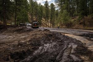 No human remains are found as search crews comb rubble from New Mexico wildfires
