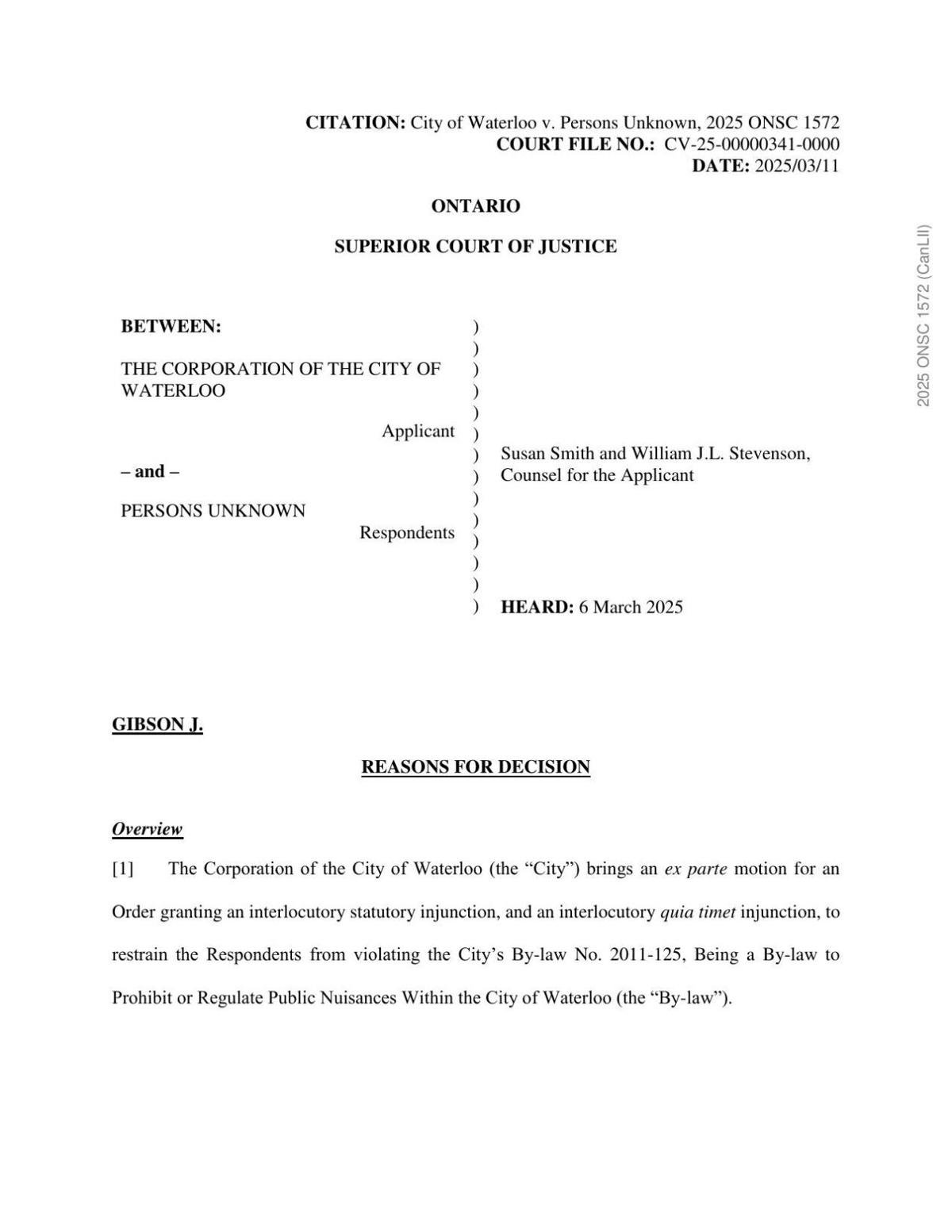 ‘Anarchic’ Waterloo street parties bring injunction: judge