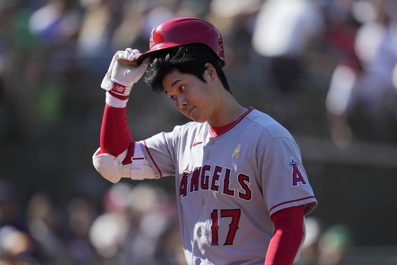 Shohei Ohtani labors on mound, but Angels still top Pirates