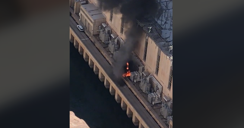 Large explosion at Hoover Dam caused by transformer fire