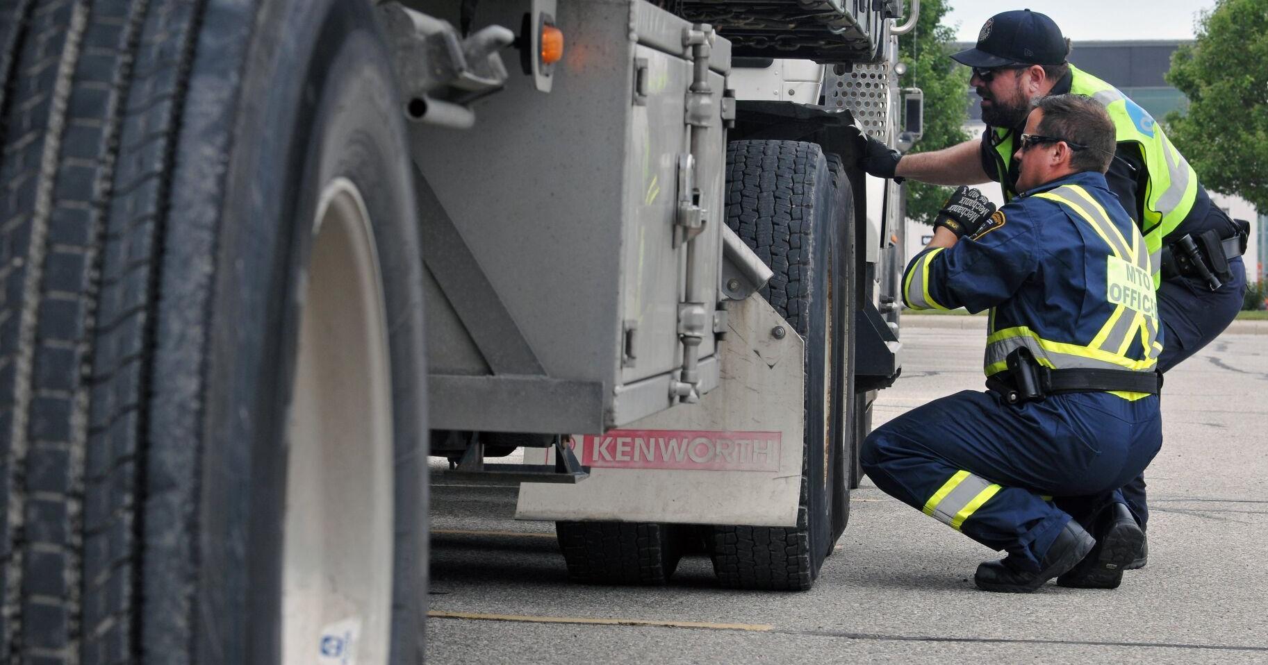 Commercial vehicle inspections yield dozens of charges