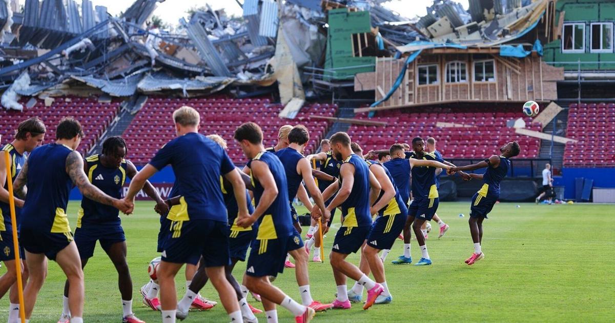Demolition greets Sweden at its World Cup base camp during FC Dallas ...