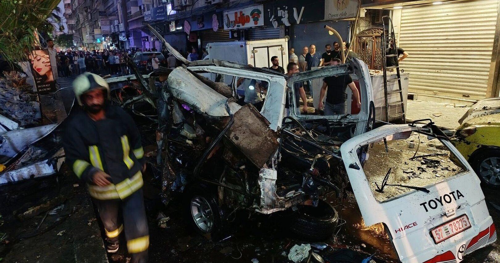 Explosion in Damascus suburb kills at least 2 people , wounds several others
