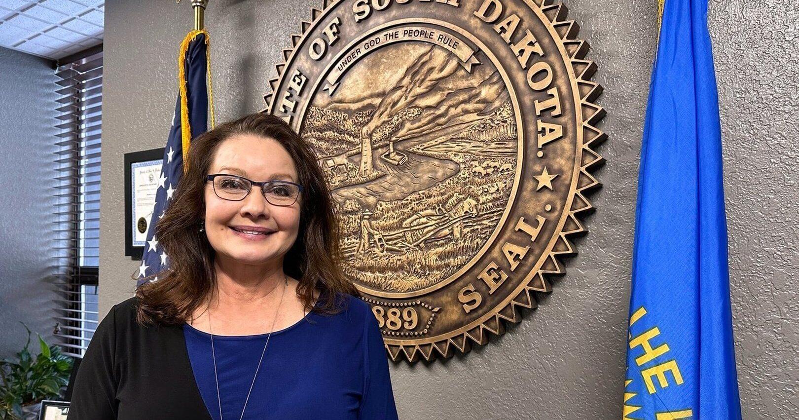 Republican who oversees South Dakota elections endorses a Democrat in the race to succeed her