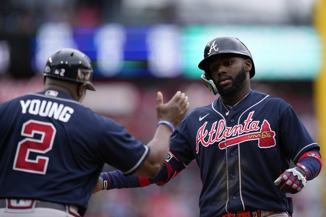 Braves news: Marcell Ozuna exits game after being hit by pitch
