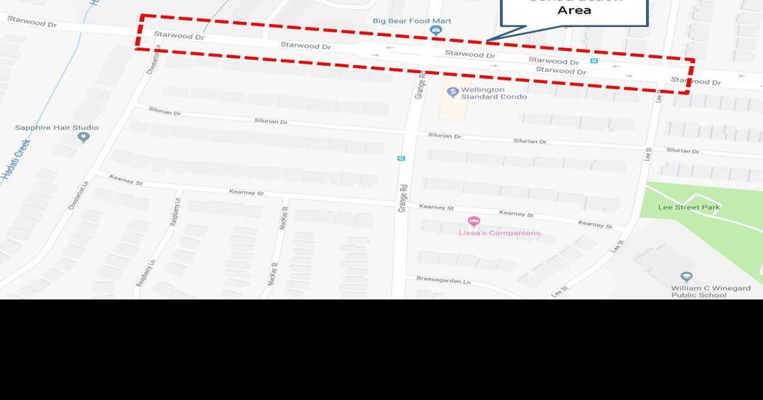 2week paving project coming to east Guelph